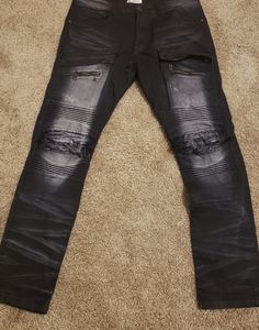 Smoke Rise Biker/Moto Jeans
